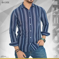 Men Classic Striped Shirt L01