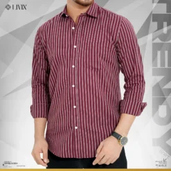 Men Classic Striped Shirt LX 02