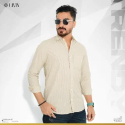 Men Classic Striped Shirt LX 07