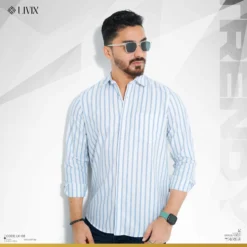 Men Classic Striped Shirt LX 10