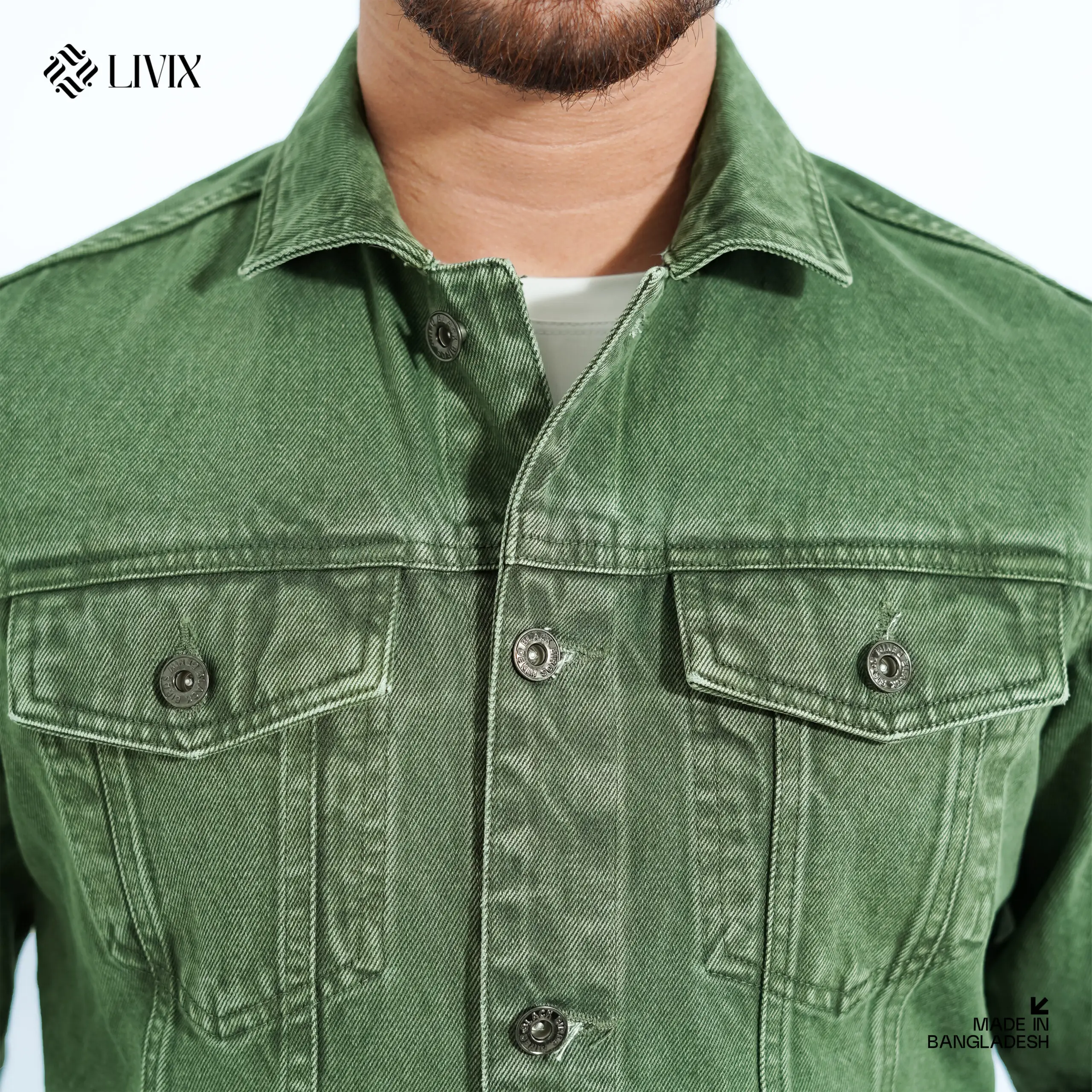 Premium Denim Jacket PDJ004 - Image 3