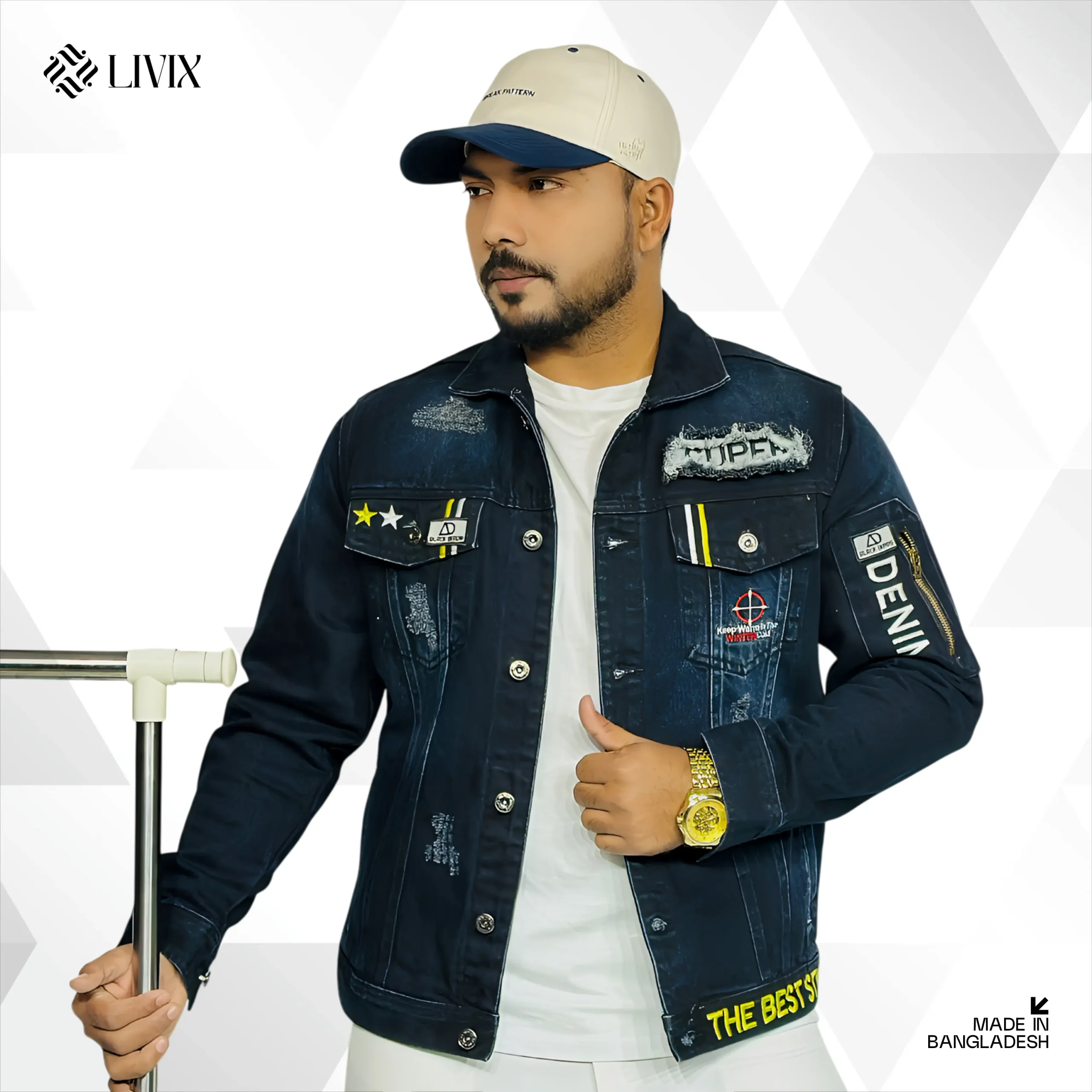 Premium Denim Jacket PDJ007 - Image 2