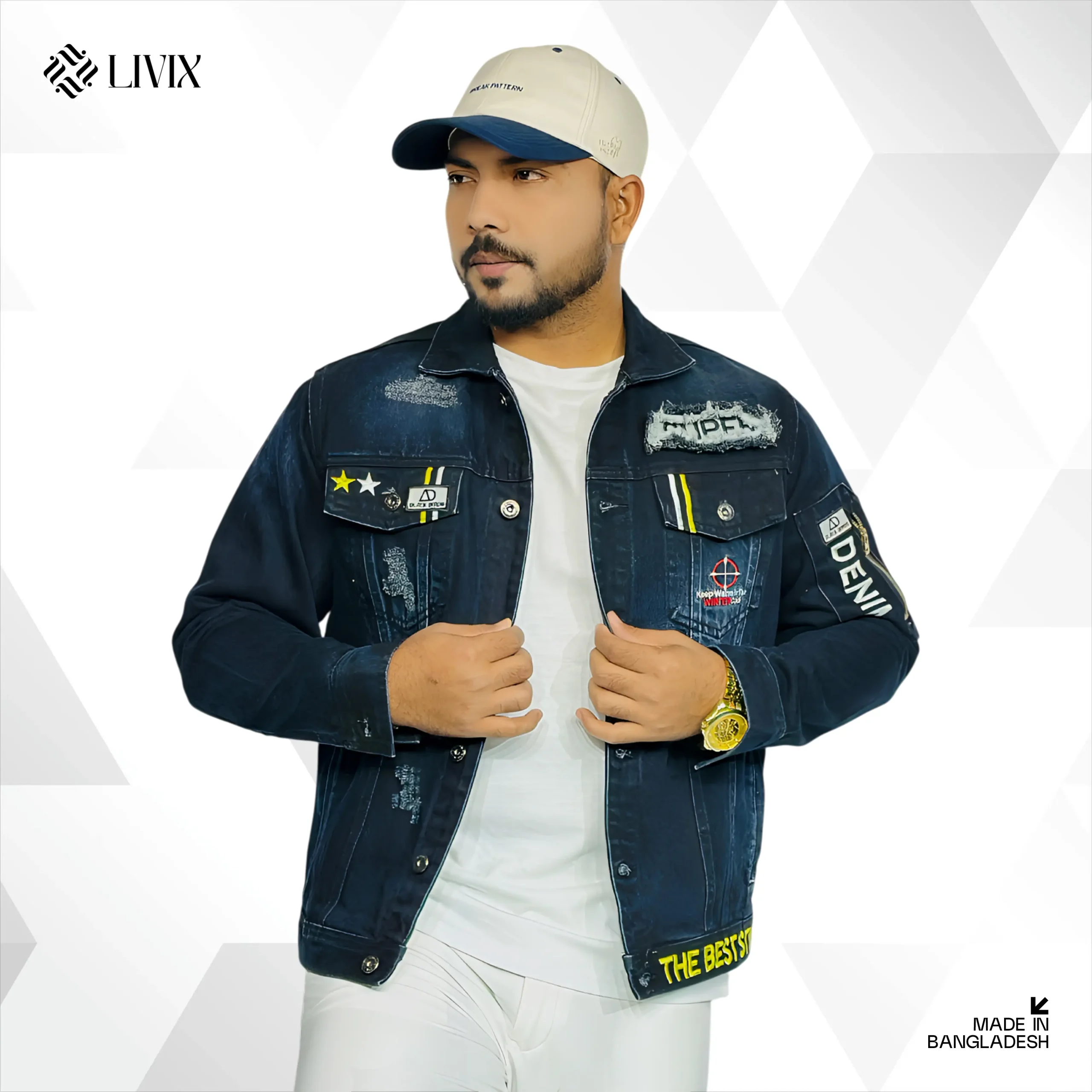 Premium Denim Jacket PDJ007 - Image 4