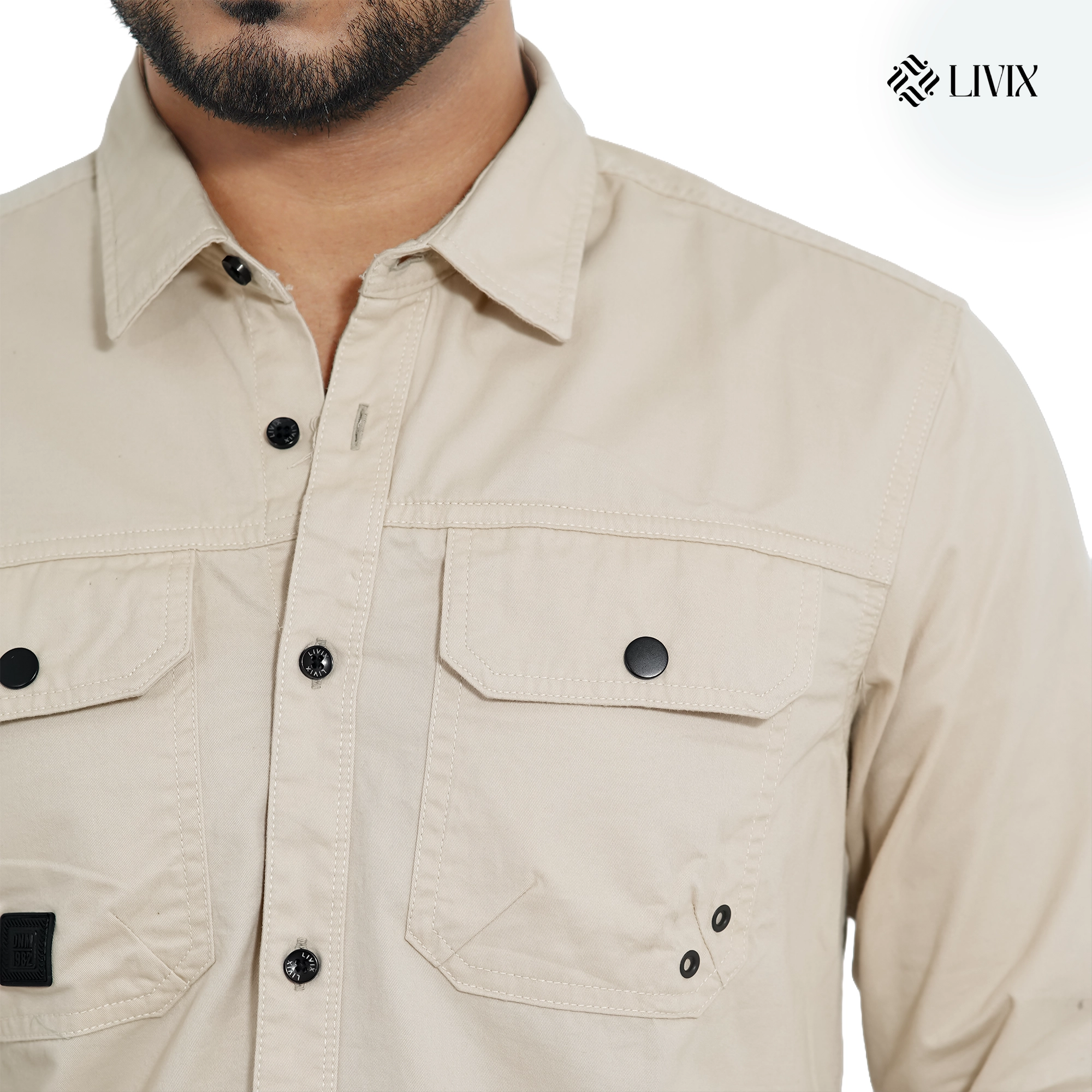Premium Double Pocket Shirt PDPS002 - Image 3