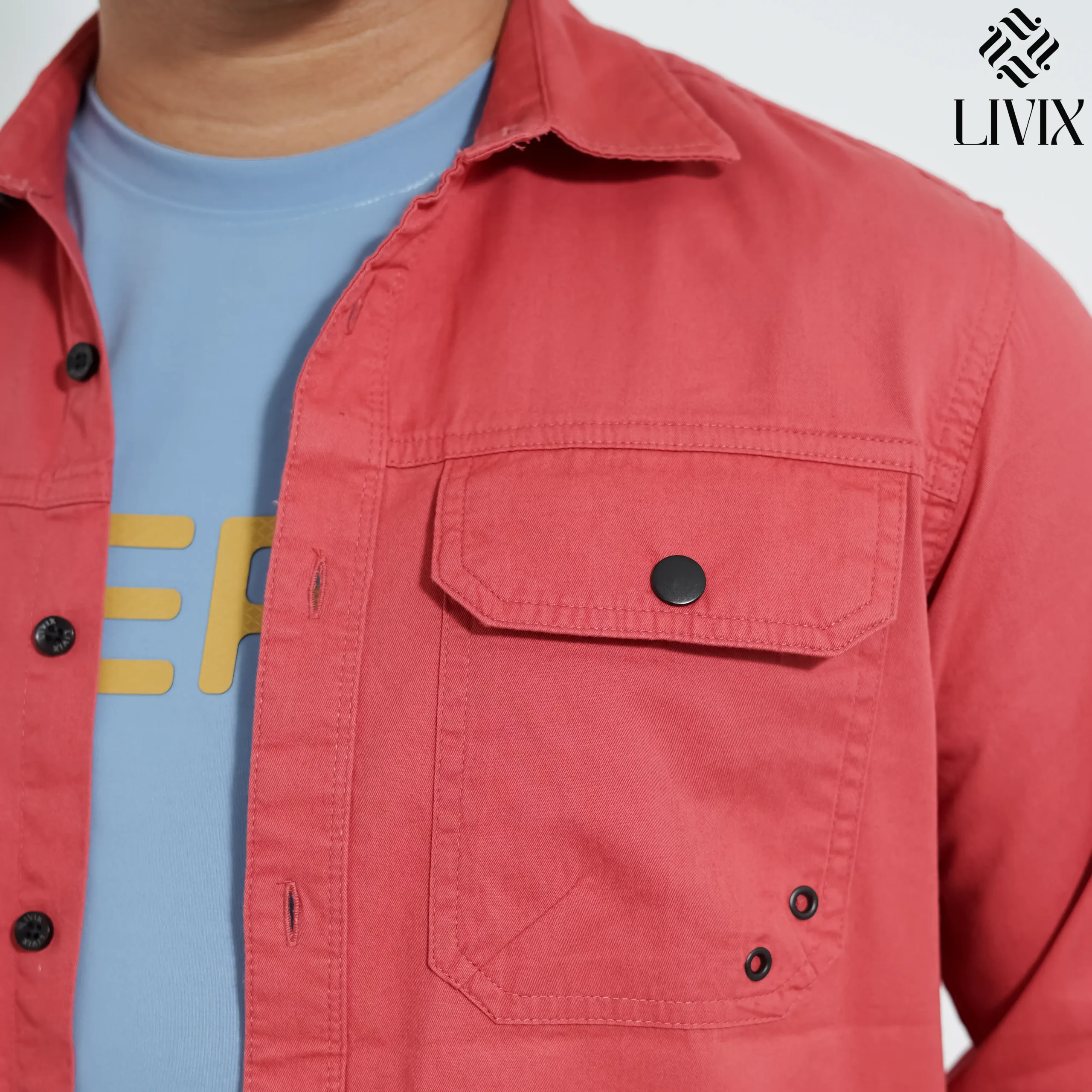 Premium Double Pocket Shirt PDPS001 - Image 4