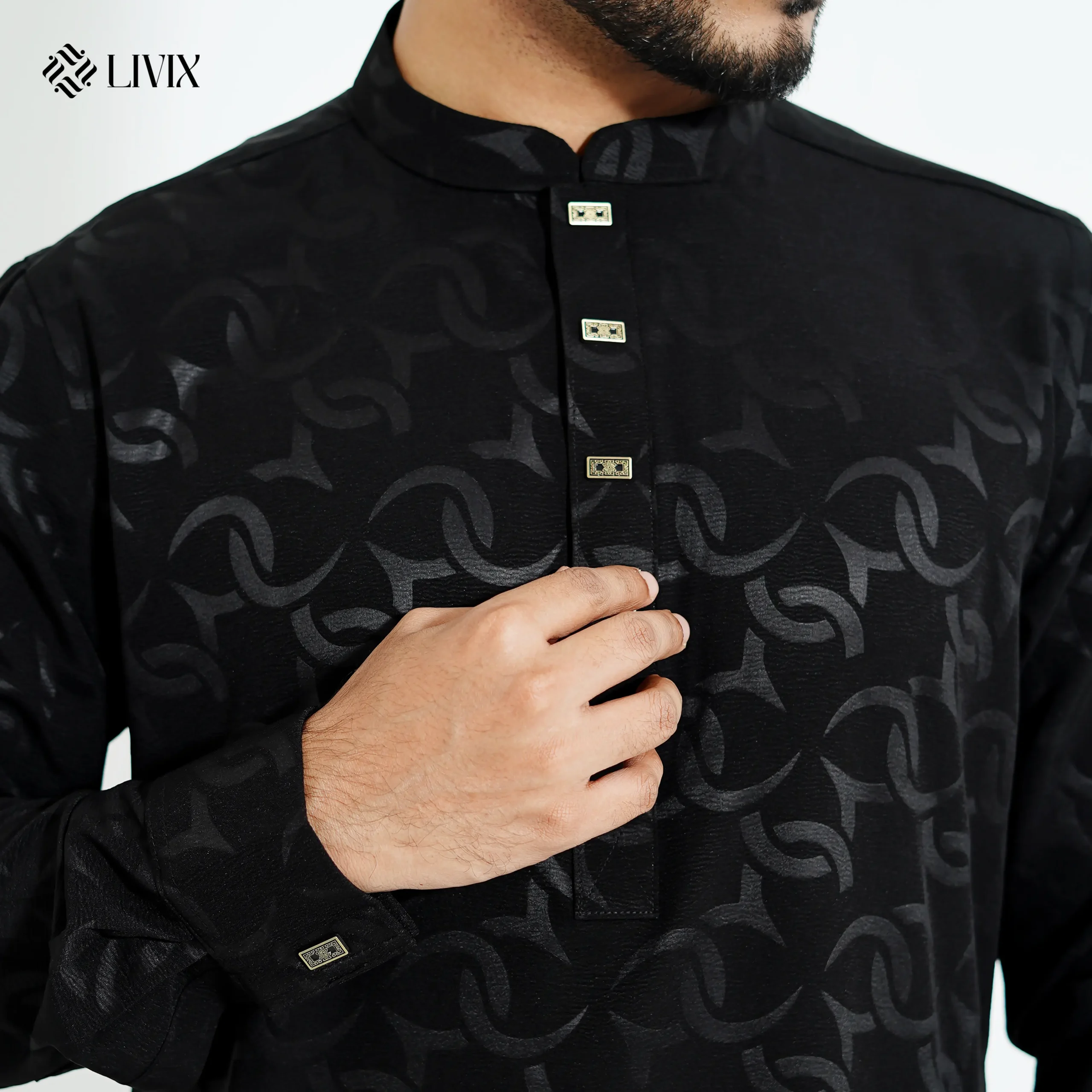 Livix Platinum Jafran Panjabi PJP010 - Image 3