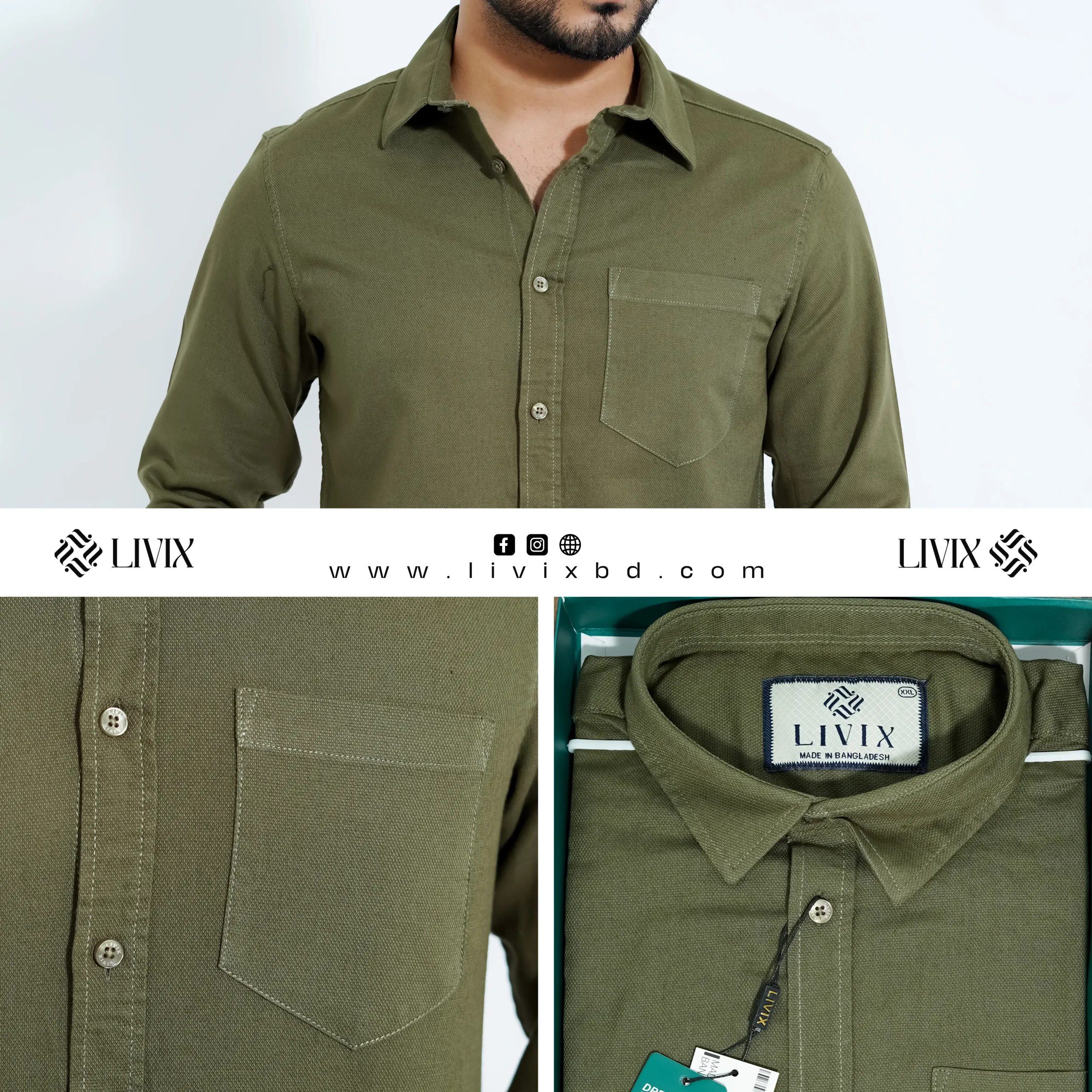 Premium Formal Cotton Shirt PFS003 - Image 4