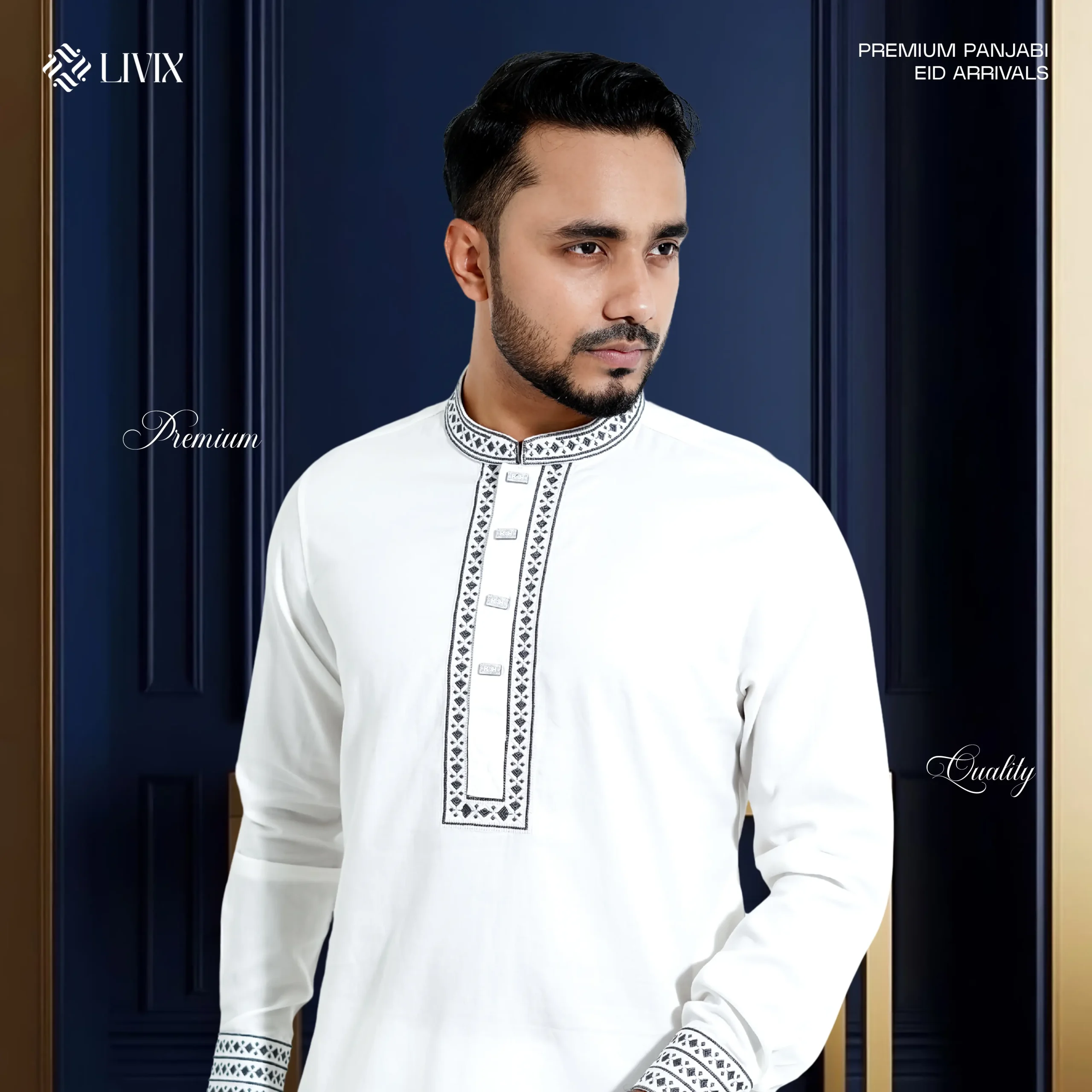 Livix Exclusive Panjabi ETP002 (White) - Image 2