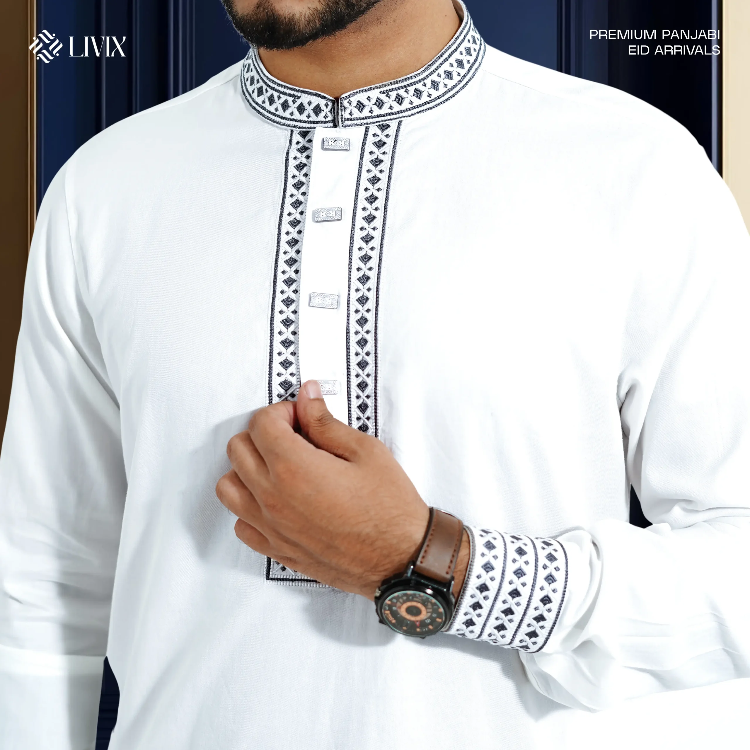 Livix Exclusive Panjabi ETP002 (White) - Image 3