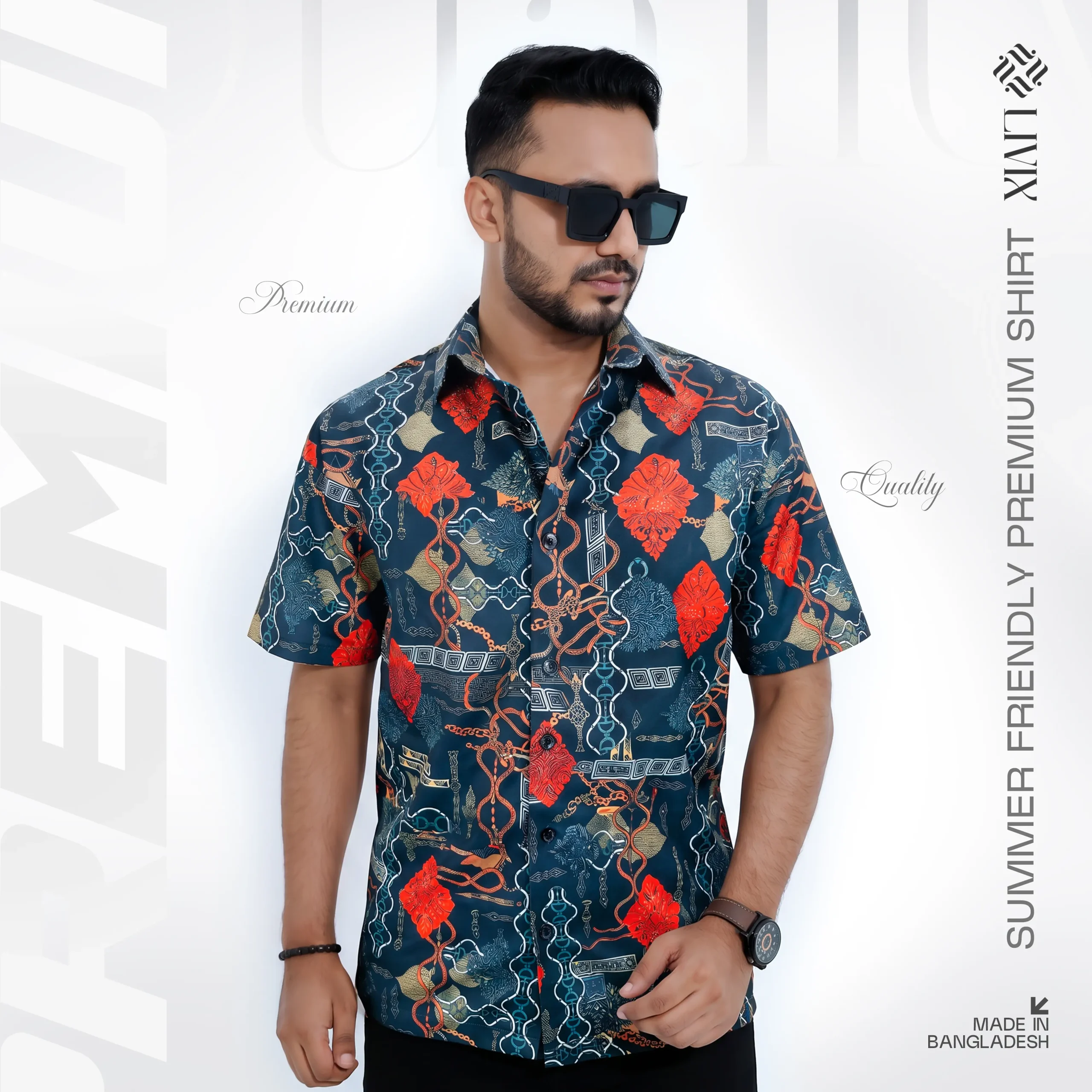 Livix Half Sleeve Drop Shoulder Shirt HDS002