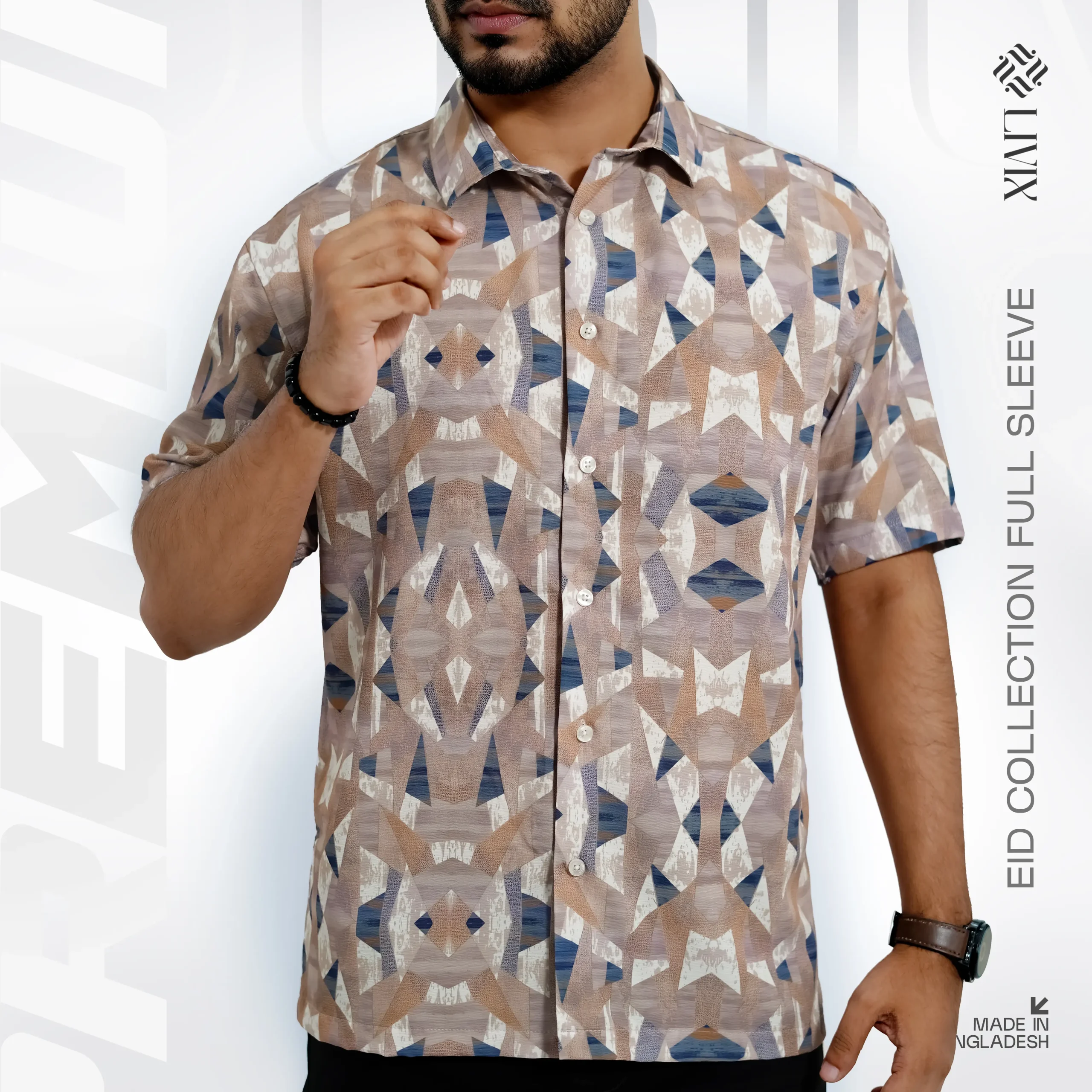 Livix Jafran Half Sleeve Drop Shoulder Shirt HDS004 - Image 2