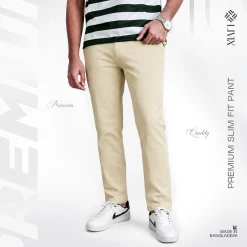 Twill Chino Pant- Cream
