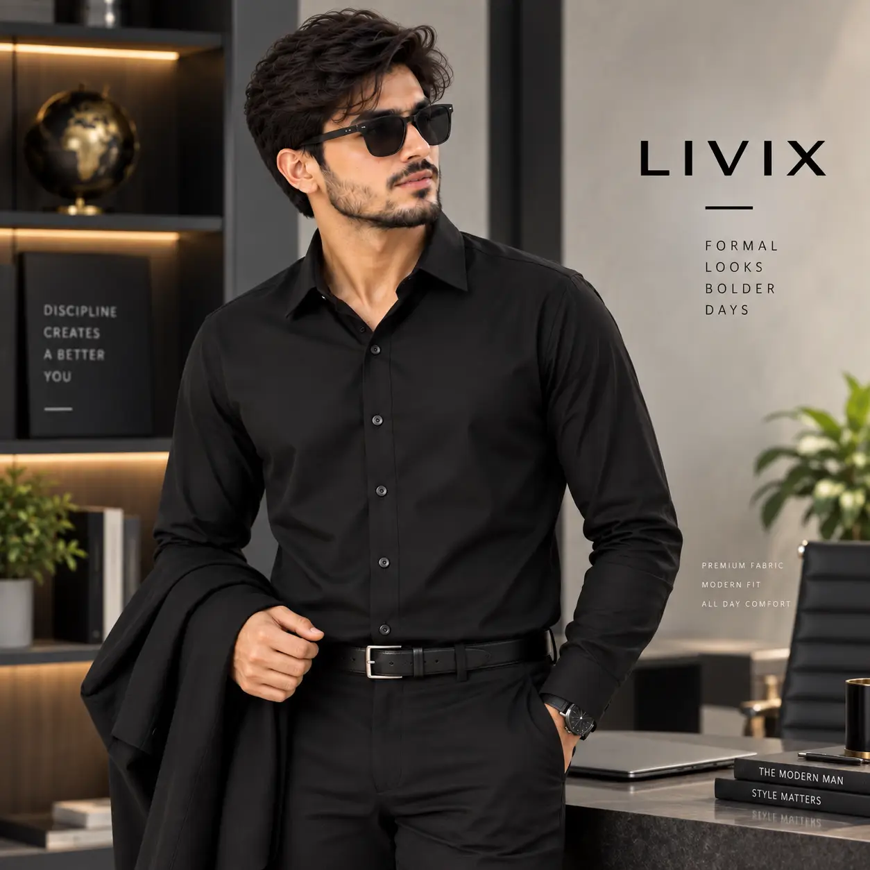 Wrinkle Free Solid Shirt WFSS001 - Image 2