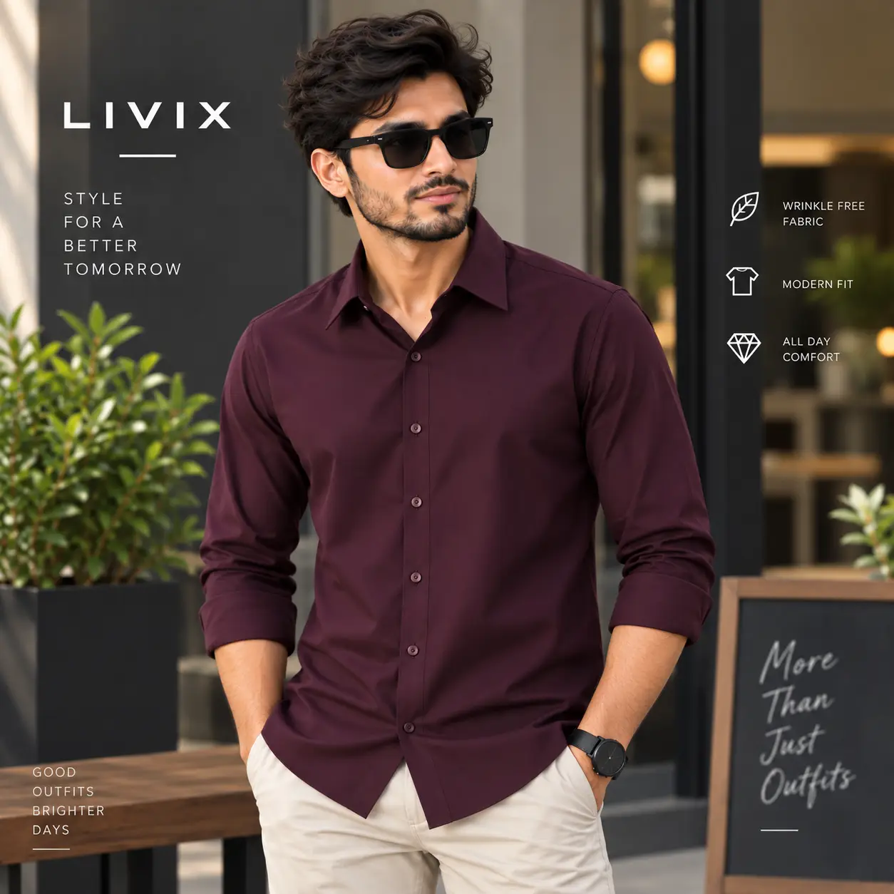 Wrinkle Free Solid Shirt WFSS005