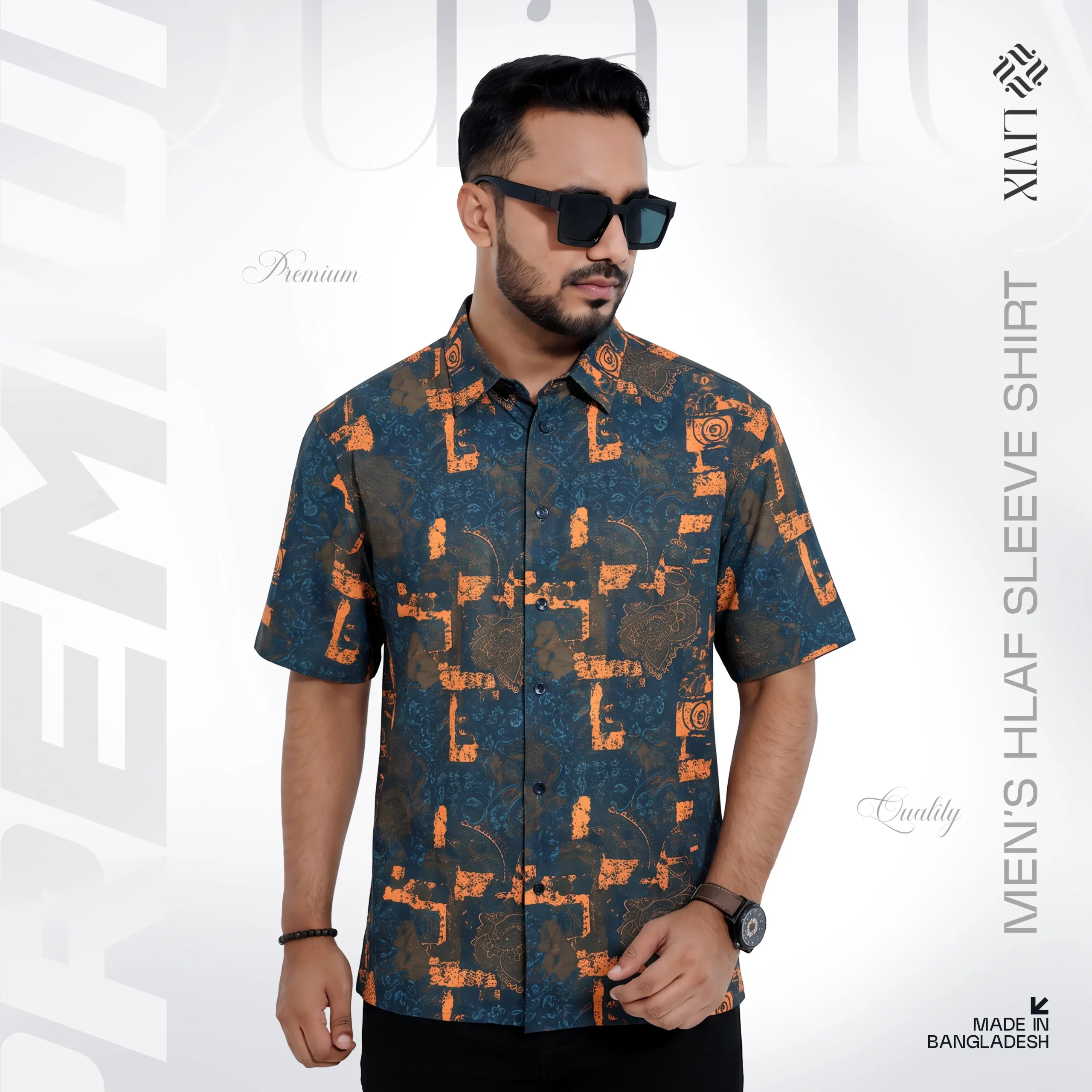 Livix Half Sleeve Drop Shoulder Shirt HDS007