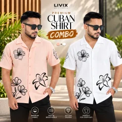 Livix Luxury Cuban Shirt COMBO LLCC002
